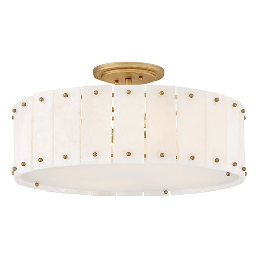 Simone 4-Light Semi-Flush Mount in Burnished Gold