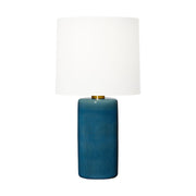 Shanghai Large Table Lamp in Deep Ocean Crackle