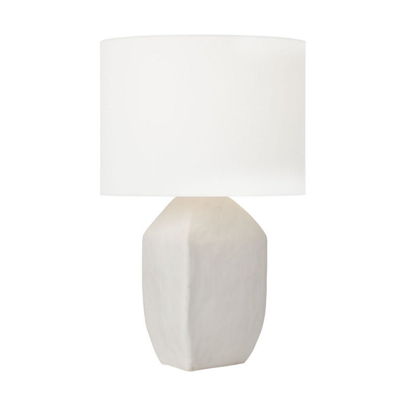 Sybert Medium Table Lamp in Matte White Ceramic
