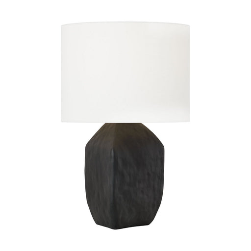 Sybert Medium Table Lamp in Rough Black Ceramic