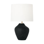 Cadley Medium Table Lamp in Rough Black Ceramic