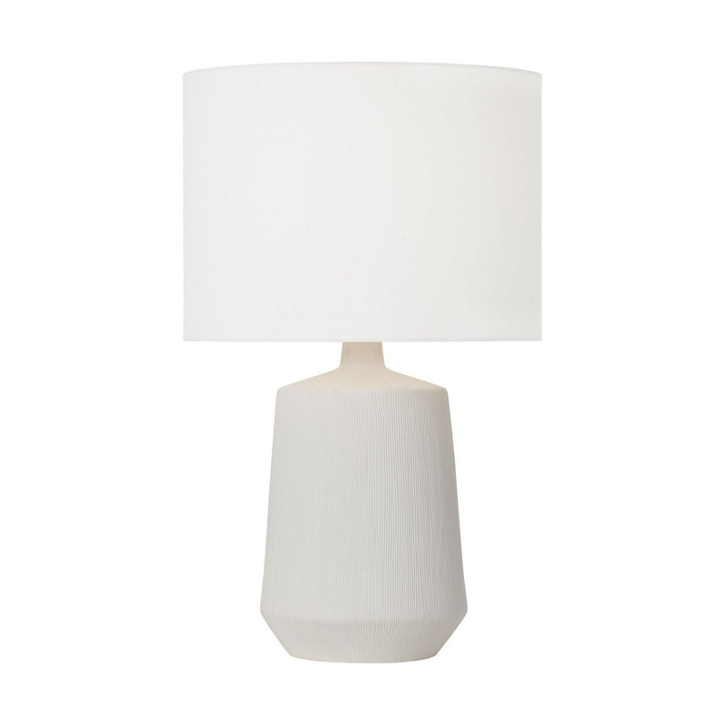 Panola Medium Table Lamp in Matte White Ceramic