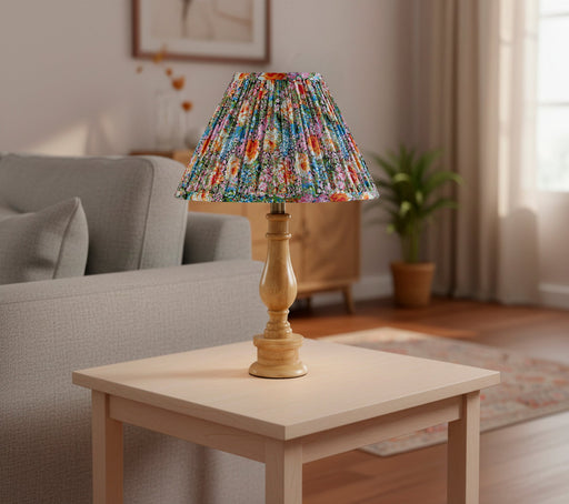 Faye 18" Table Lamp in Natural Wood