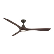 Carve 72" Outdoor Ceiling Fan in Bronze / Dark Walnut