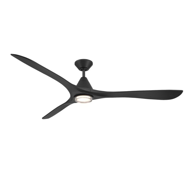 Carve 72" Outdoor Ceiling Fan in Matte Black