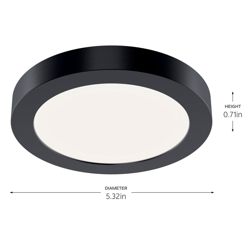 Ara 5.3" LED Downlight in Black
