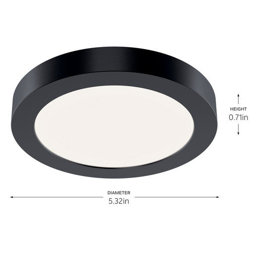 Ara 5.3" LED Downlight in Black