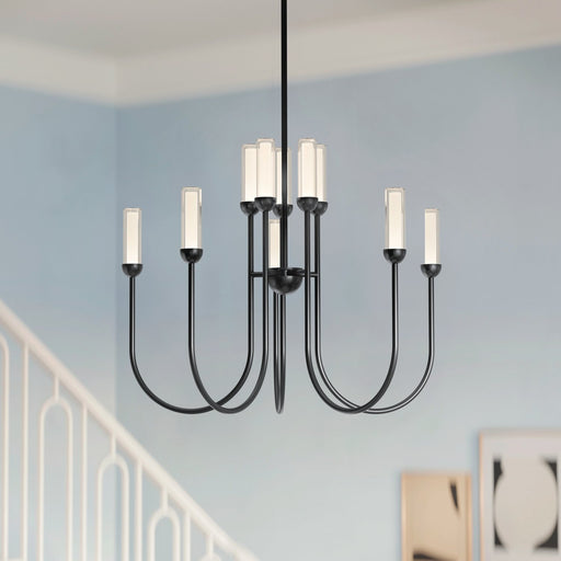 Moraine 10-Light Chandelier in Black