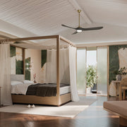 Mylo 70" Outdoor Ceiling Fan with Light in Champagne Bronze