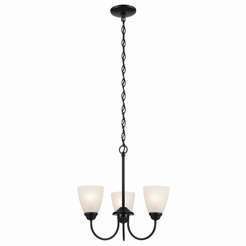 Jolie 3-Light Chandelier in Black