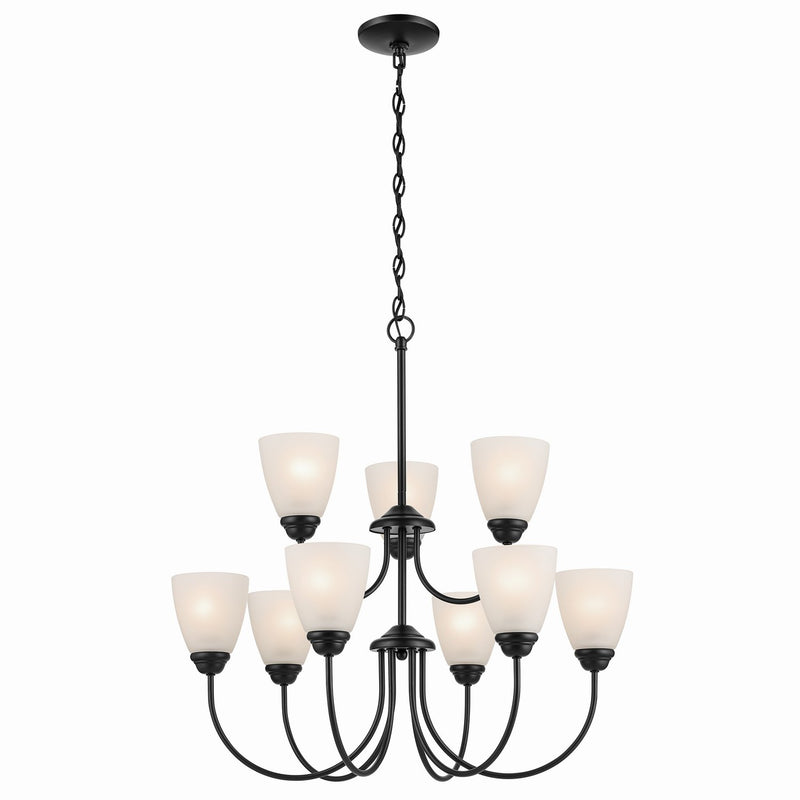 Jolie 9-Light Chandelier in Black