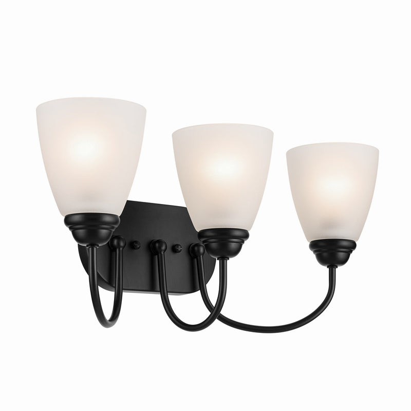 Jolie 3-Light Bath Vanity Light in Black