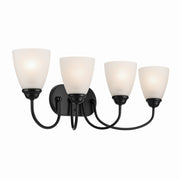 Jolie 4-Light Bath Vanity Light in Black
