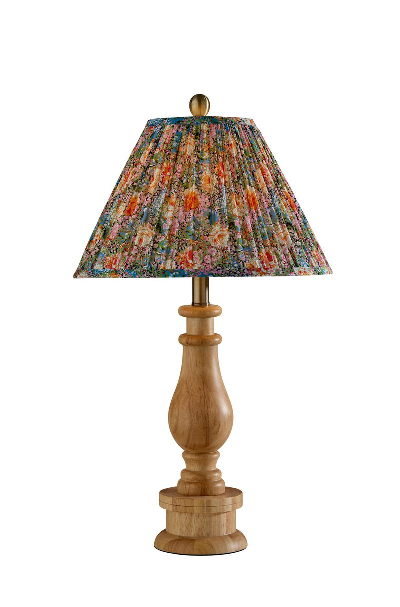 Faye 26.5" Table Lamp in Natural Wood
