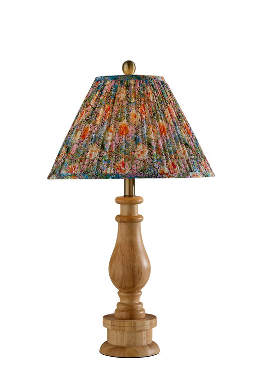 Faye 26.5" Table Lamp in Natural Wood