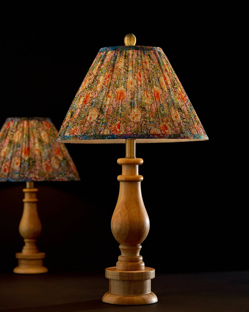 Faye 26.5" Table Lamp in Natural Wood