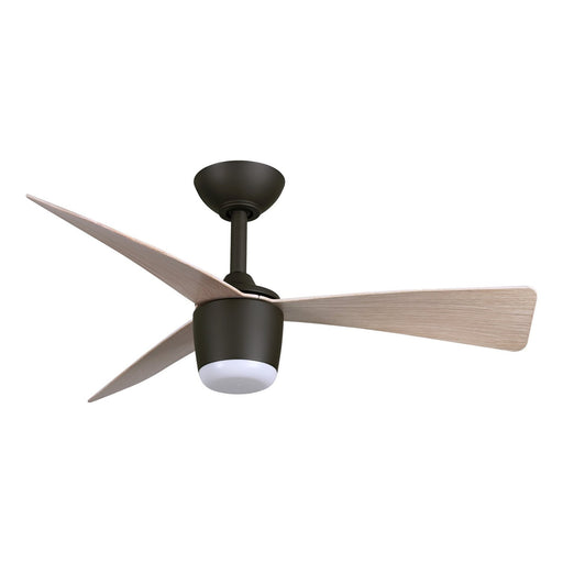 Elavan 36" Outdoor LED Ceiling Fan in Dark Bronze / Ashwood