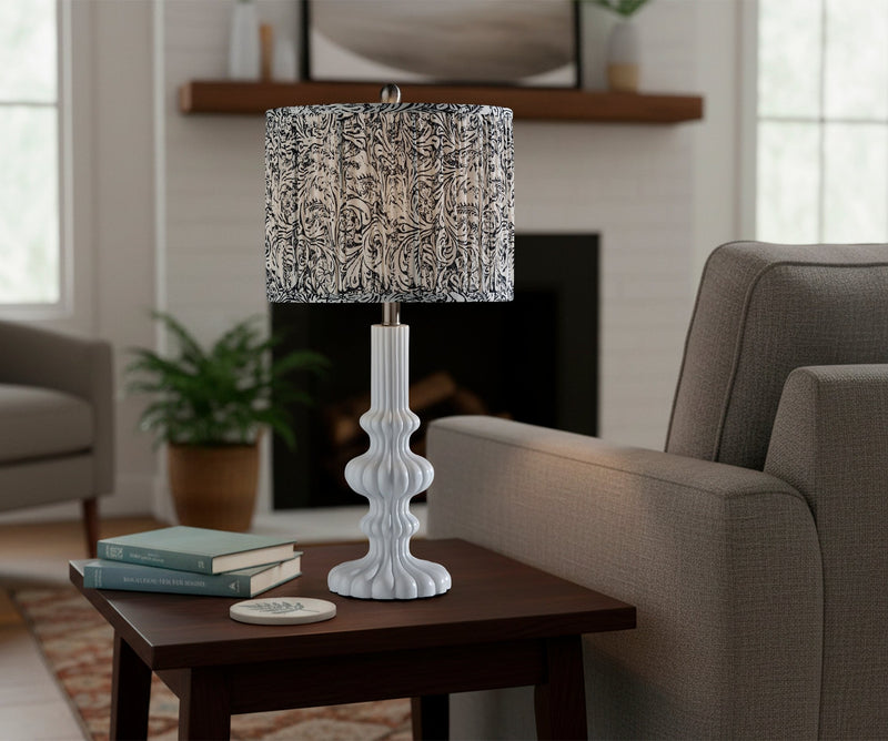 Ambrose 27" Table Lamp in White