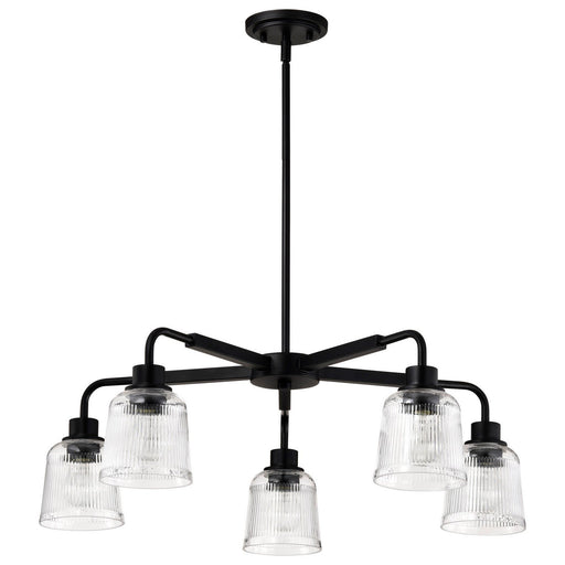 Grayson 5-Light Chandelier in Matte Black