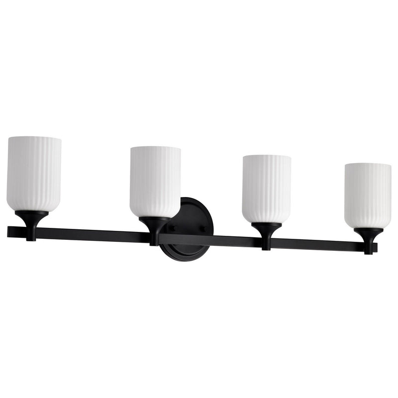 Solara 4-Light Bath Vanity Light in Matte Black