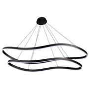 Sylas LED Linear Chandelier in Matte Black