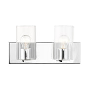 Zurich 2-Light Bath Vanity Light in Polished Chrome