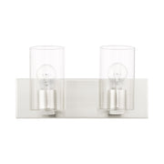 Zurich 2-Light Bath Vanity Light in Brushed Nickel