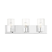 Zurich 3-Light Bath Vanity Light in Polished Chrome