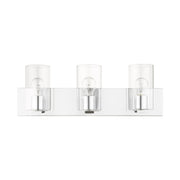 Zurich 3-Light Bath Vanity Light in Polished Chrome