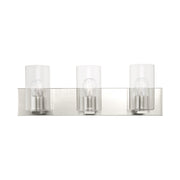 Zurich 3-Light Bath Vanity Light in Brushed Nickel