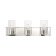 Zurich 3-Light Bath Vanity Light in Brushed Nickel