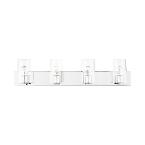 Zurich 4-Light Large Bath Vanity Light in Polished Chrome