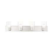 Zurich 4-Light Large Bath Vanity Light in Brushed Nickel