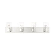Zurich 4-Light Large Bath Vanity Light in Brushed Nickel
