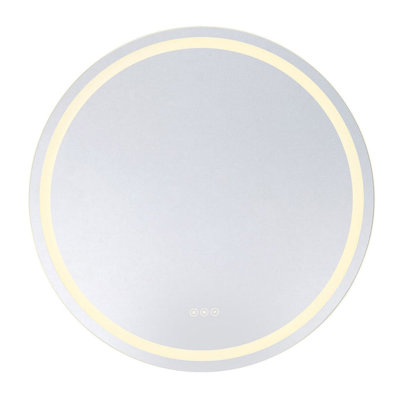 Beckett Round Lighted Mirror in Standard