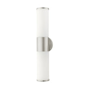 Lindale 2-Light ADA Bath Vanity Light in Brushed Nickel