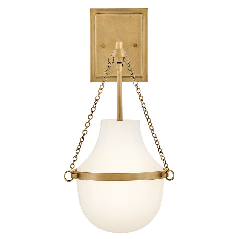 Collins Wall Sconce in Heritage Brass
