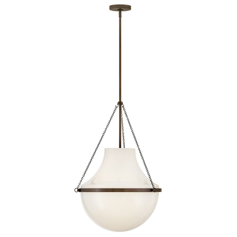 Collins 20" Pendant in Heritage Bronze
