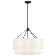Gwen 5-Light Pendant in Black