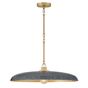 Sadie Large Dome Pendant in Lacquered Brass