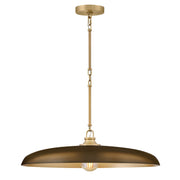 Sadie Large Dome Pendant in Lacquered Brass