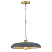 Sadie Medium Dome Pendant in Lacquered Brass