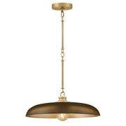 Sadie Medium Dome Pendant in Lacquered Brass