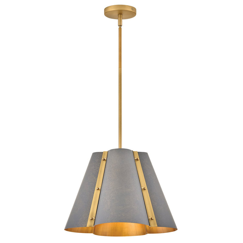 Bowman Medium Pendant in Slate Bronze