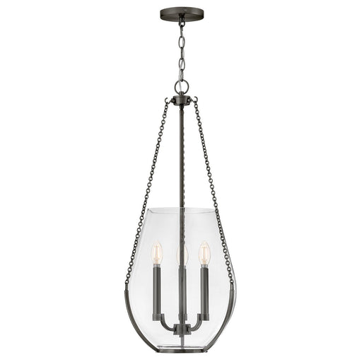 Farrin 3-Light Pendant in Gunmetal