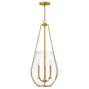 Farrin 3-Light Pendant in Lacquered Brass
