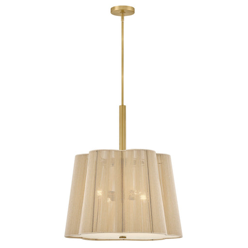 Sasha 4-Light Pendant in Lacquered Brass
