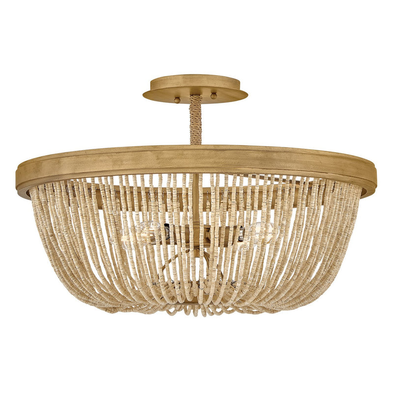 Tula 4-Light Semi-Flush Mount in Burnished Gold
