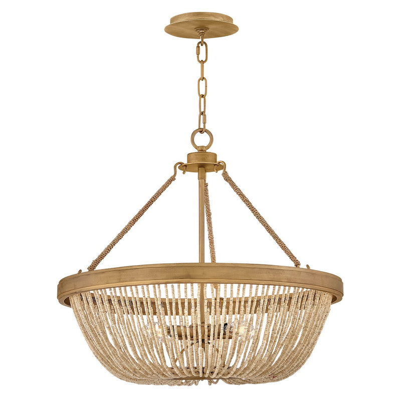 Tula 4-Light Pendant in Burnished Gold