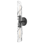Capri 2-Light Wall Sconce in Black